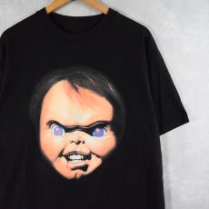 画像1: Chucky ホラー映画 キャラクタープリントTシャツ (1)