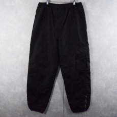 画像1: UTILITY 中綿入り ナイロンイージーカーゴパンツ BLACK L (1)