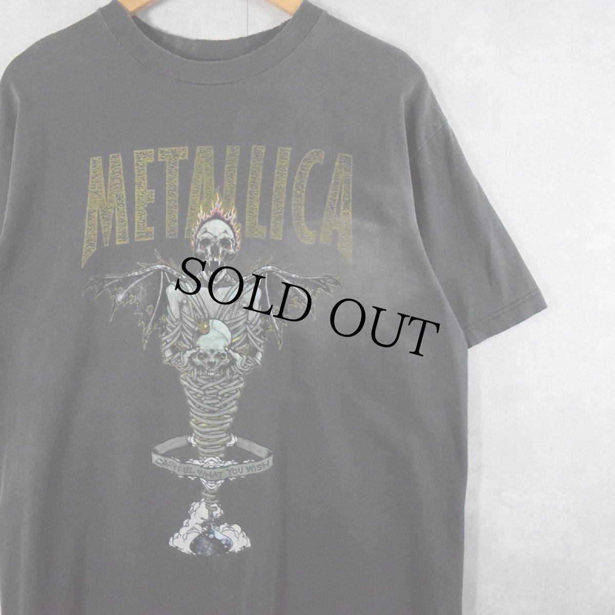 画像1: 90's METALLICA PUSHEAD "KING NOTHING" ロックバンドTシャツ L (1)