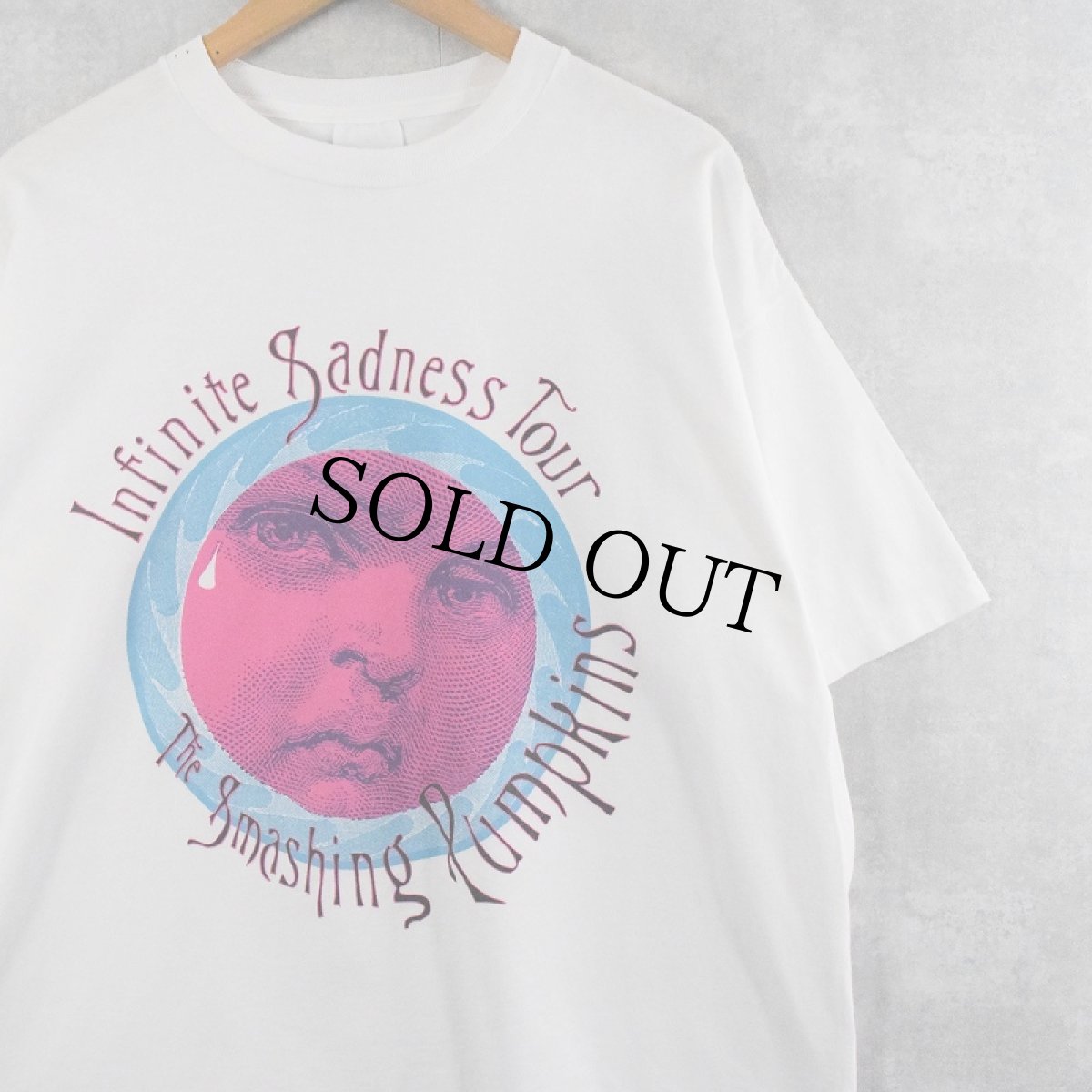 画像1: 90's The Smashing Pumpkins USA製 "Infinite Sadness Tour" ロックバンドツアーTシャツ L (1)