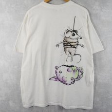 画像2: 90's Alice in Wonderland USA製 "Mad Hatter" キャラクターイラストTシャツ XL (2)