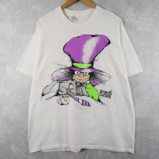 画像1: 90's Alice in Wonderland USA製 "Mad Hatter" キャラクターイラストTシャツ XL (1)