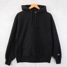 画像1: Champion REVERSE WEAVE スウェットフーディー 目無し BLACK XL (1)