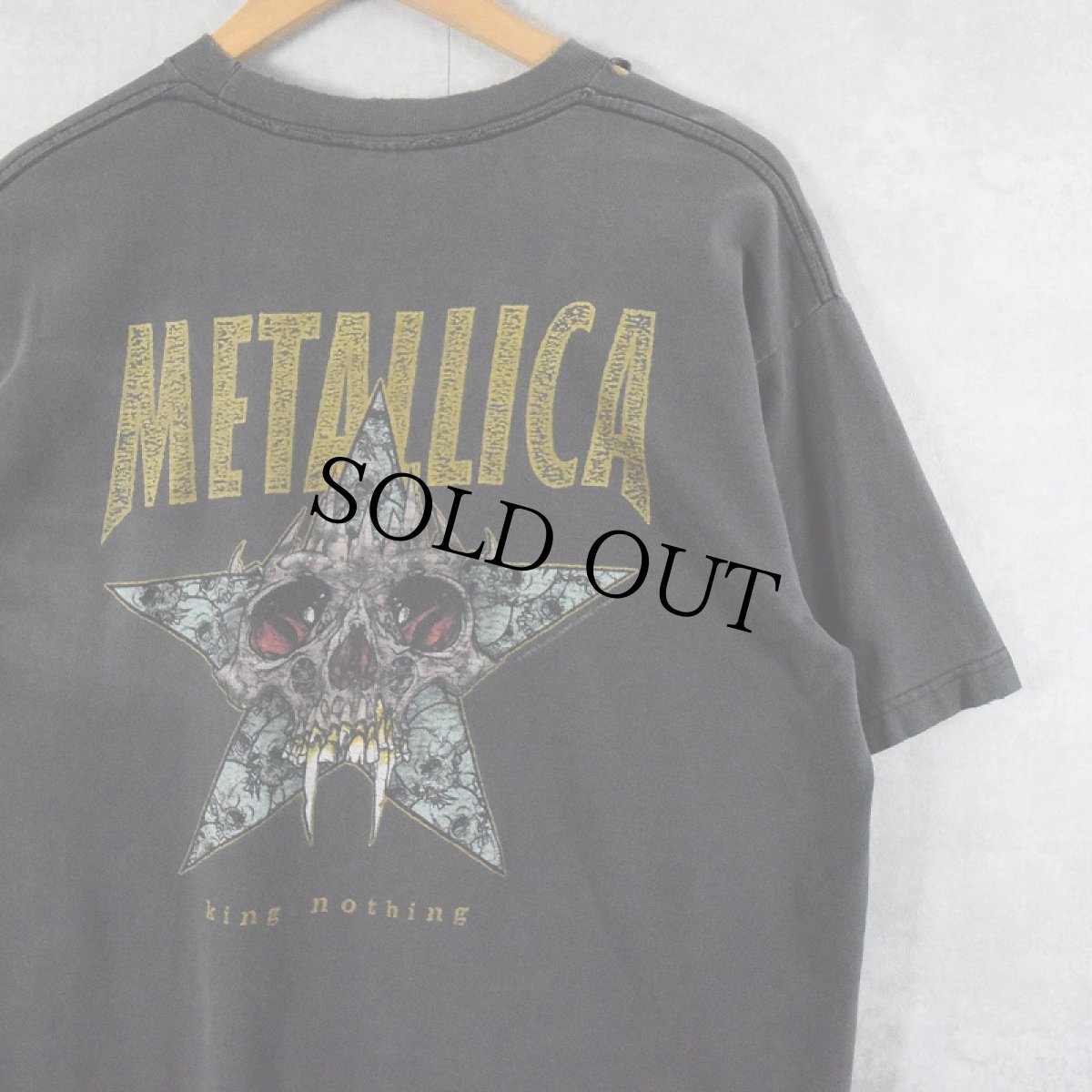 画像2: 90's METALLICA PUSHEAD "KING NOTHING" ロックバンドTシャツ L (2)