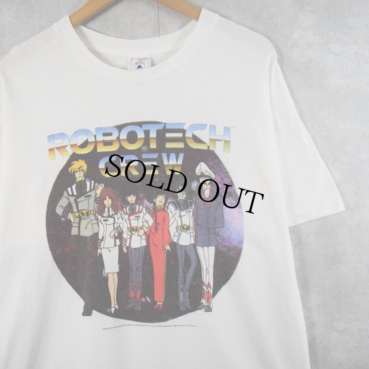 画像1: 90's ROBOTECH アニメプリントTシャツ L (1)