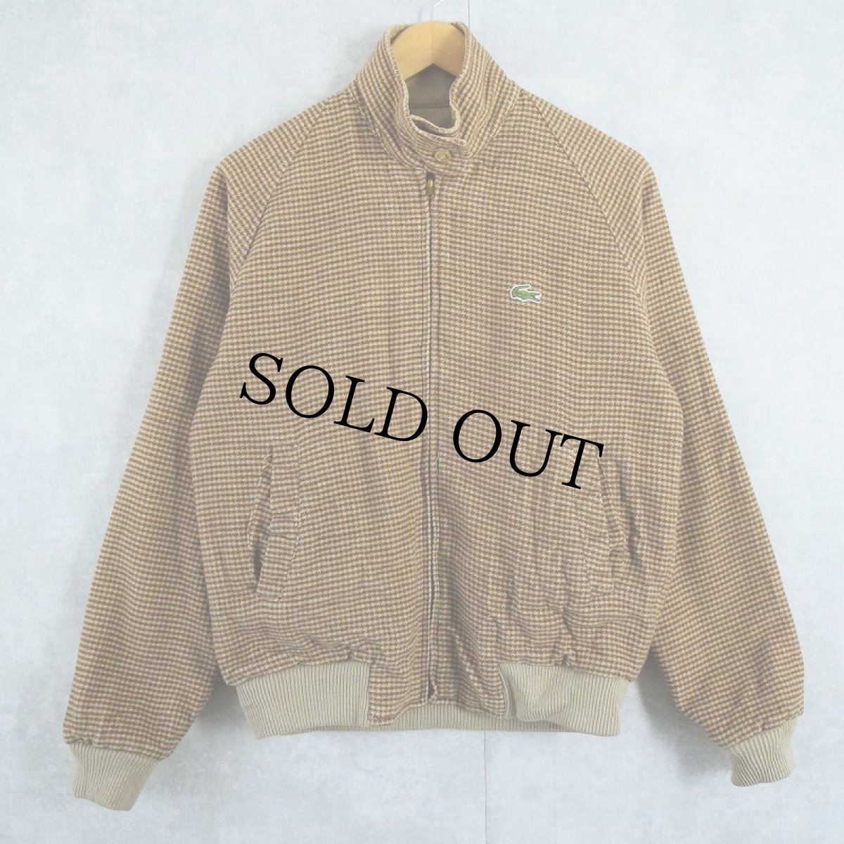 画像2: 70〜80's LACOSTE 千鳥格子柄 リバーシブルスイングトップ S (2)