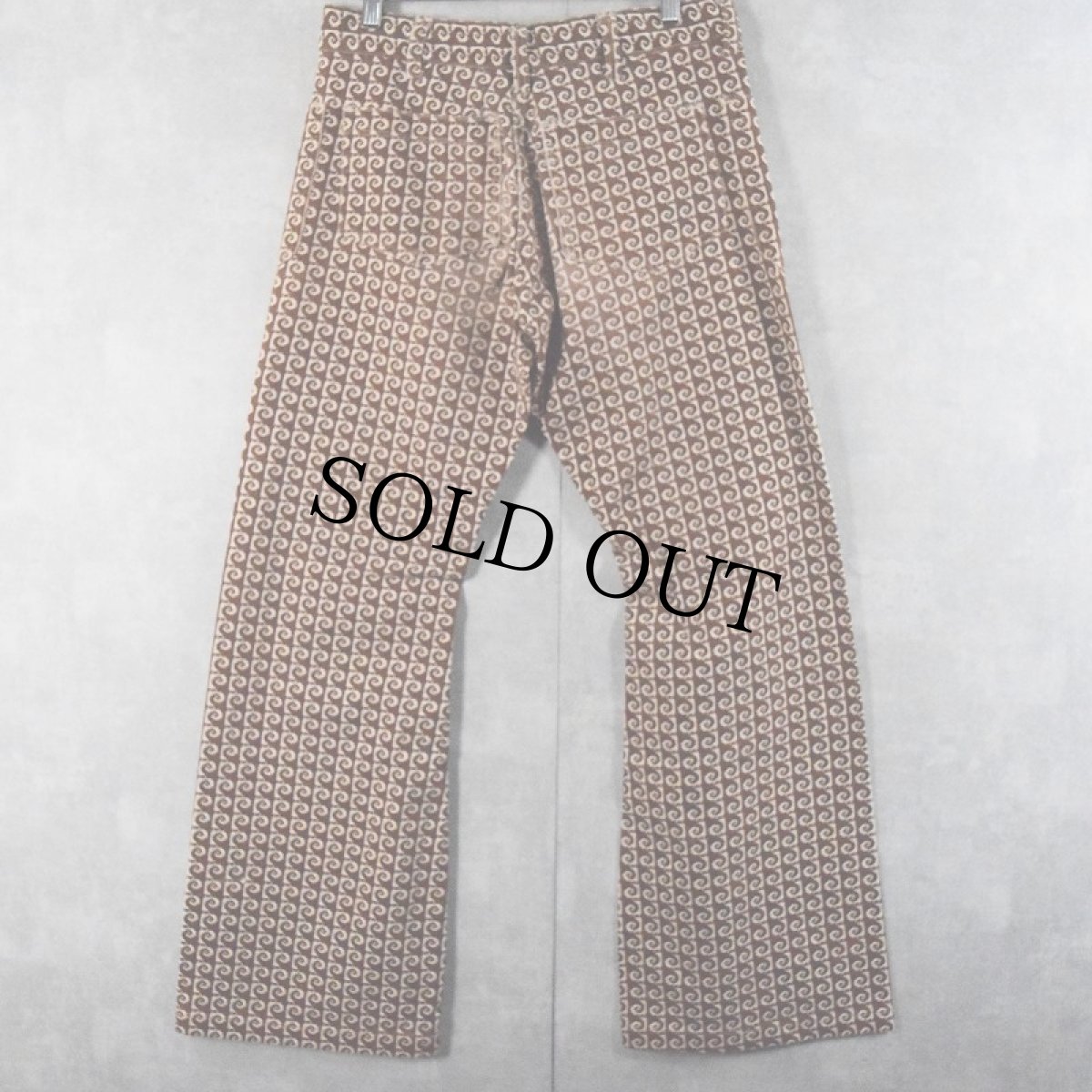 画像2: 70〜80's seafarer USN 総柄 巻き セーラーパンツ W31 (2)