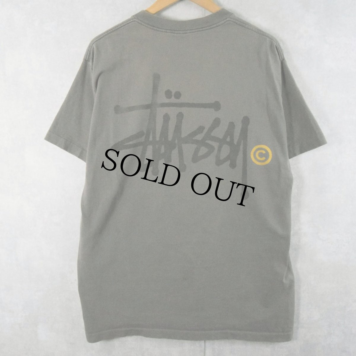 画像1: 80's STUSSY USA製 ロゴプリントTシャツ XL (1)