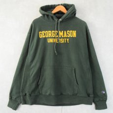 画像1: Champion REVERSE WEAVE "GEORGE MASON UNIVERSITY" プリントスウェットフーディー XL (1)