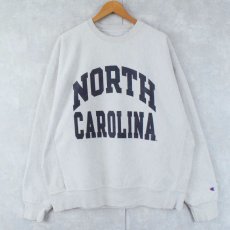 画像1: 2000's Champion REVERSE WEAVE "NORTH CAROLINA" プリントスウェット XL (1)