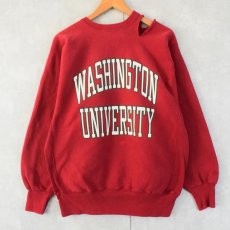 画像1: 90's Champion REVERSE WEAVE USA製 "WASHINGTON UNIVERSITY" プリントスウェット XL (1)