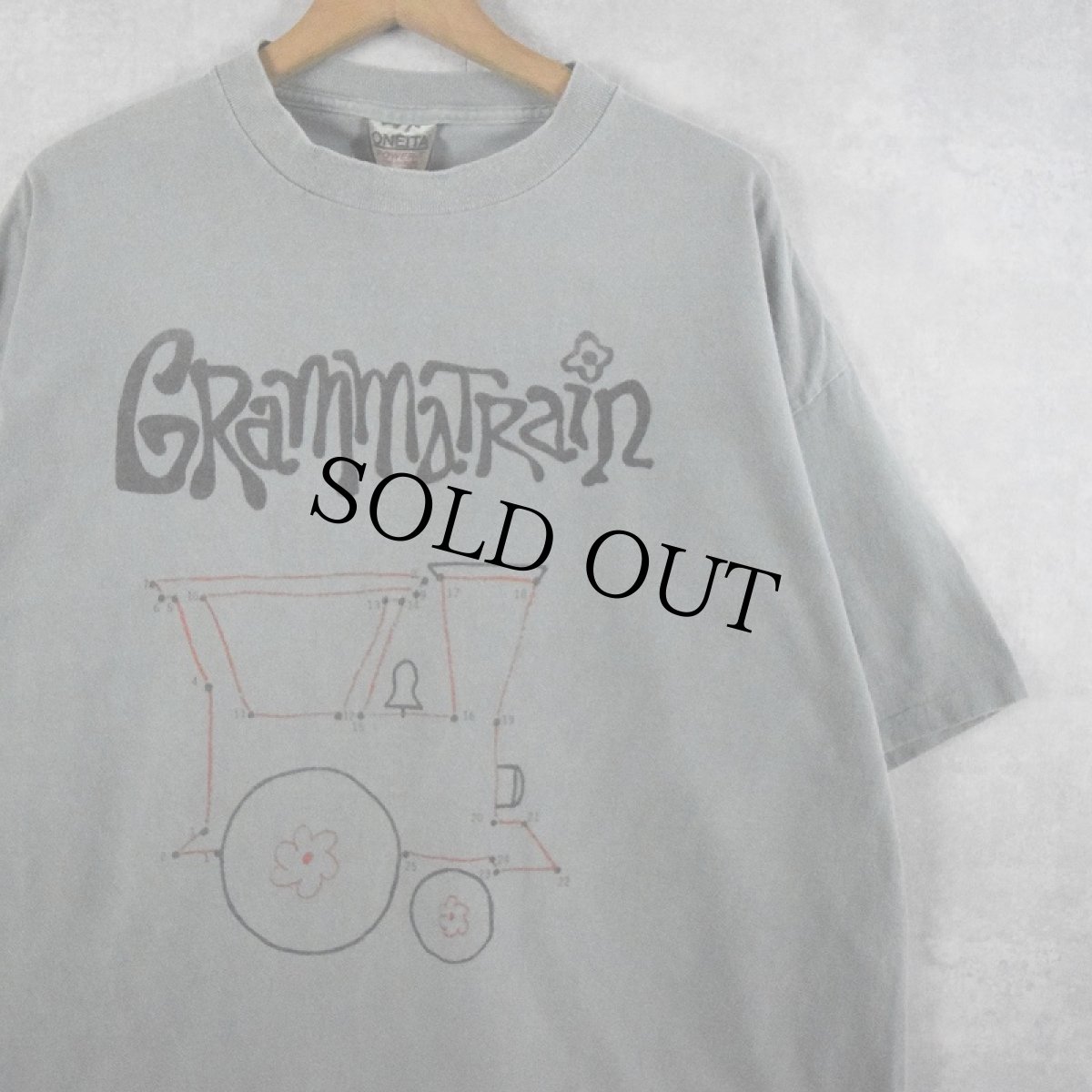 画像1: 90's Grammatrain USA製 オルタナティブロックバンドTシャツ XL (1)