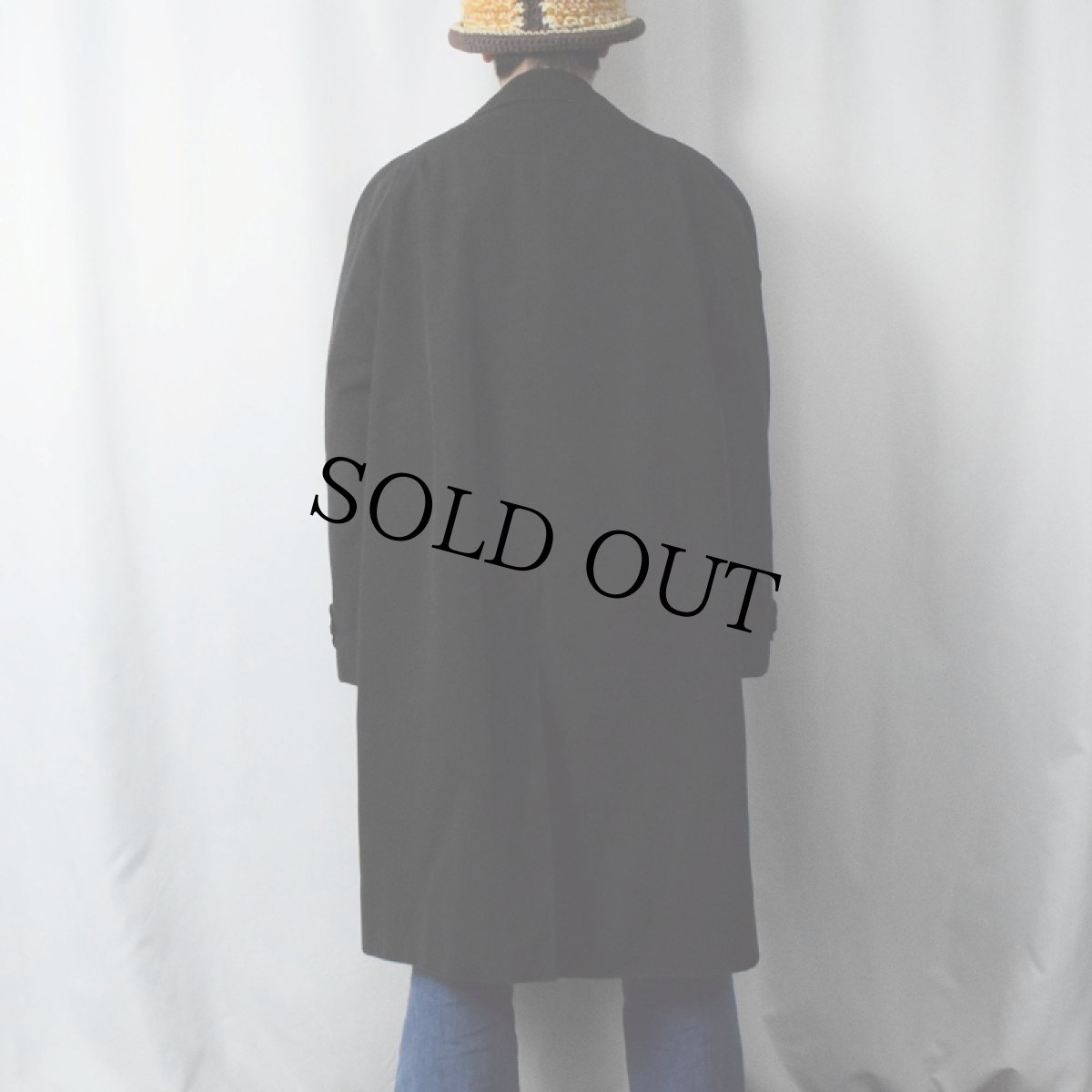 画像3: 80〜90's Burberrys' ENGLAND製 コットンバルマカーンコート BLACK (3)