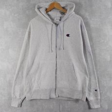 画像1: Champion REVERSE WEAVE 目付き スウェットジップパーカー L (1)