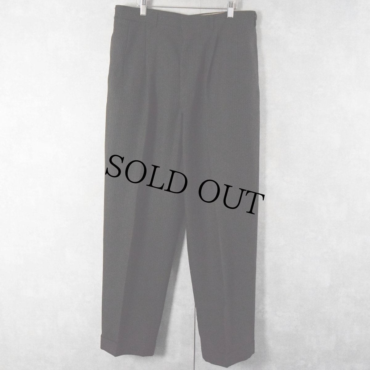 画像3: 60's Mark Jons ストライプ柄 ウールテーラードジャケット/パンツ SETUP BROWN (3)