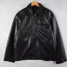 画像1: L.O.G.G レザージャケット BLACK S (1)