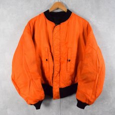 画像2: 民間品 80's ALPHA INDUSTRIES,INC. USA製 MA-1 フライトジャケット BLACK XL (2)