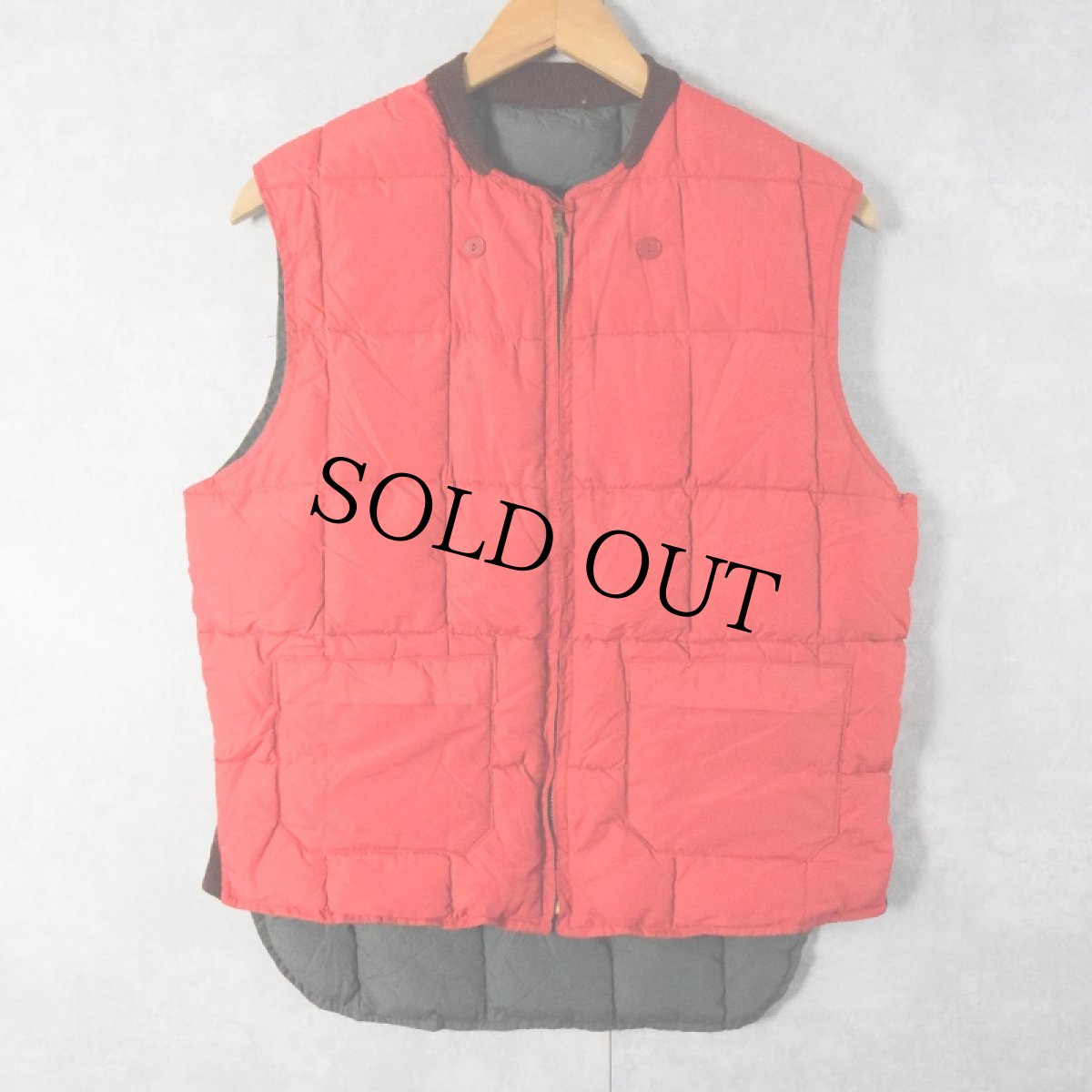 画像2: 60's〜 Holden's リバーシブル キルティングダウンベスト SIZE40 (2)