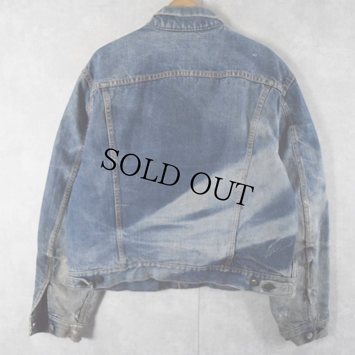画像2: 60's LEVI'S 70505-0317 ブランケットライナー デニムジャケット  (2)