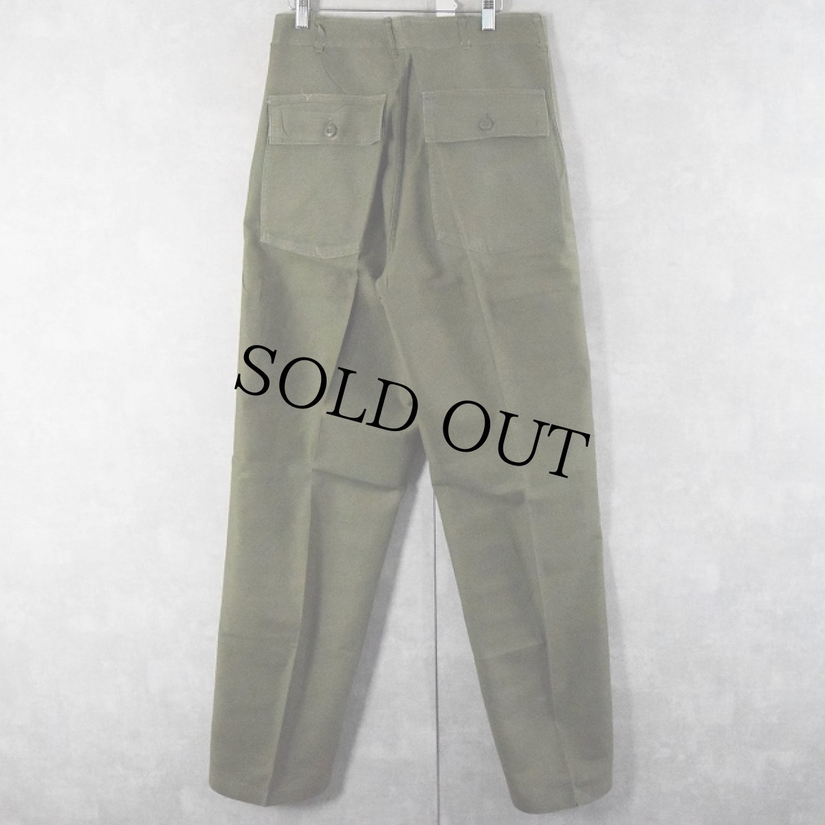 画像2: 60's U.S.ARMY ベイカーパンツ 糊付け&プレス W31 (2)