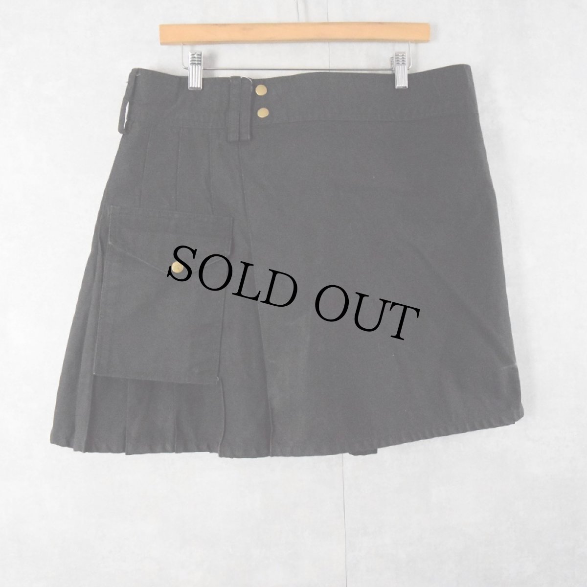 画像2: UT Kilts デザインプリーツスカート BLACK W35 (2)