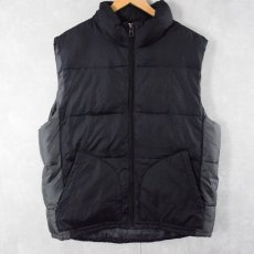 画像1: GAP 切り替えデザイン ナイロン中綿ベスト BLACK L (1)