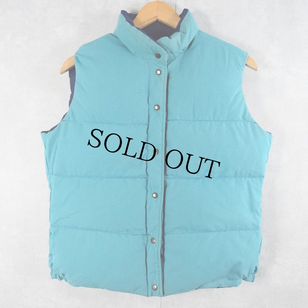 画像2: 〜90's GERRY ロゴ刺繍 リバーシブル ダウンベスト L (2)