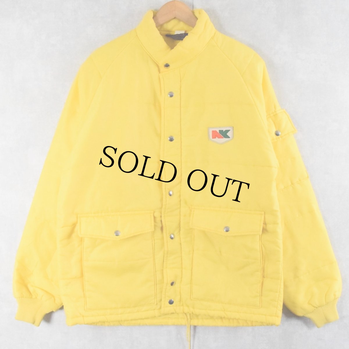 画像4: 70's Swingster "NK" パッチ付き 中綿入り レーシングジャケット L (4)