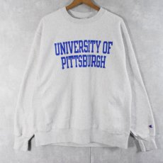 画像1: Champion REVERSE WEAVE "UNIVERSITY OF PITTSBURGH" プリントスウェット L (1)