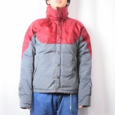 画像2: 80's Powderhorn Mountaineering 切り替えデザイン ナイロンダウンジャケット M (2)