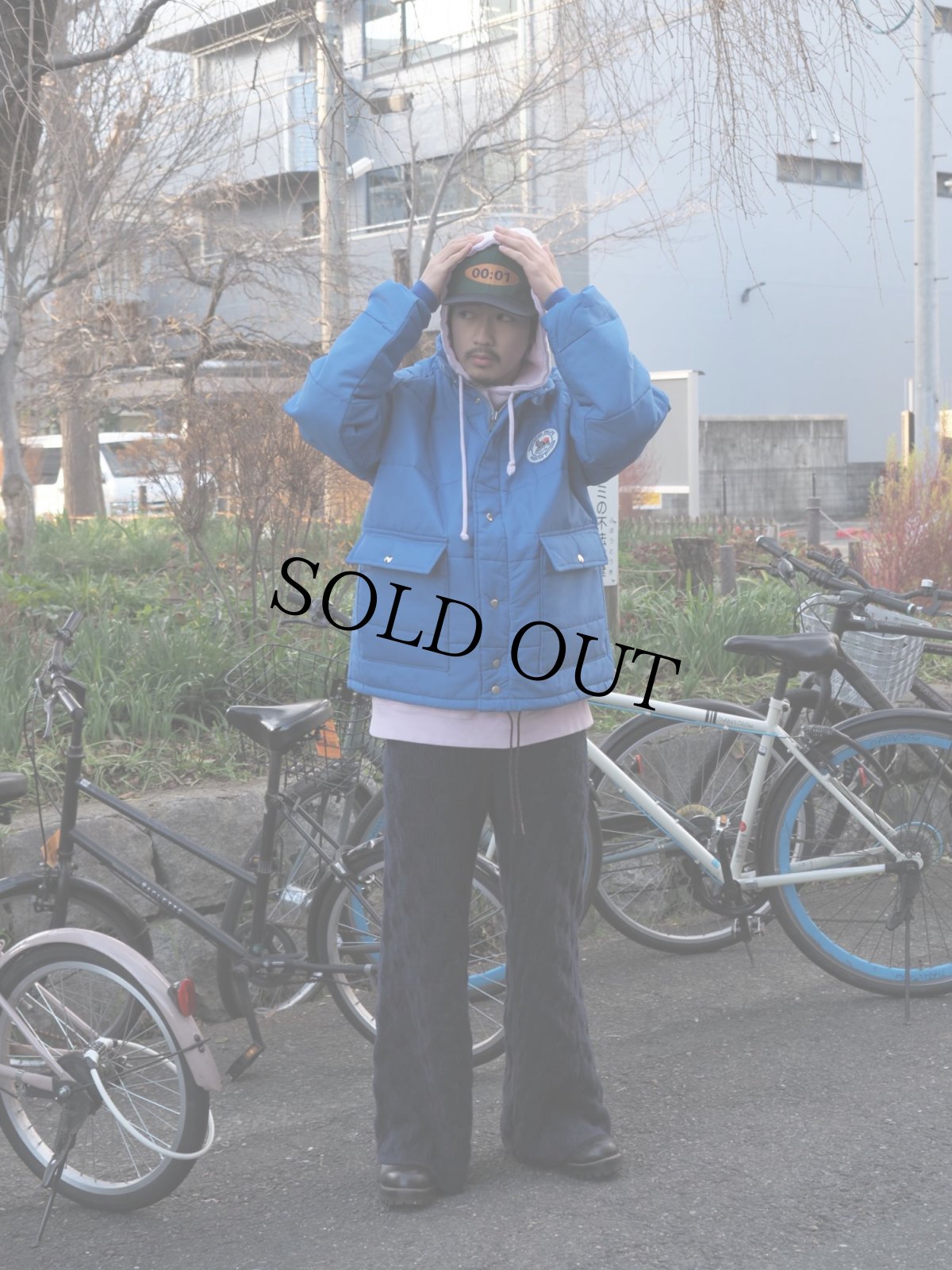 画像2: 70's Pla-Jac USA製 "SOUTHERN PACIFIC" ワッペン付き 中綿入り レーシングジャケット L (2)