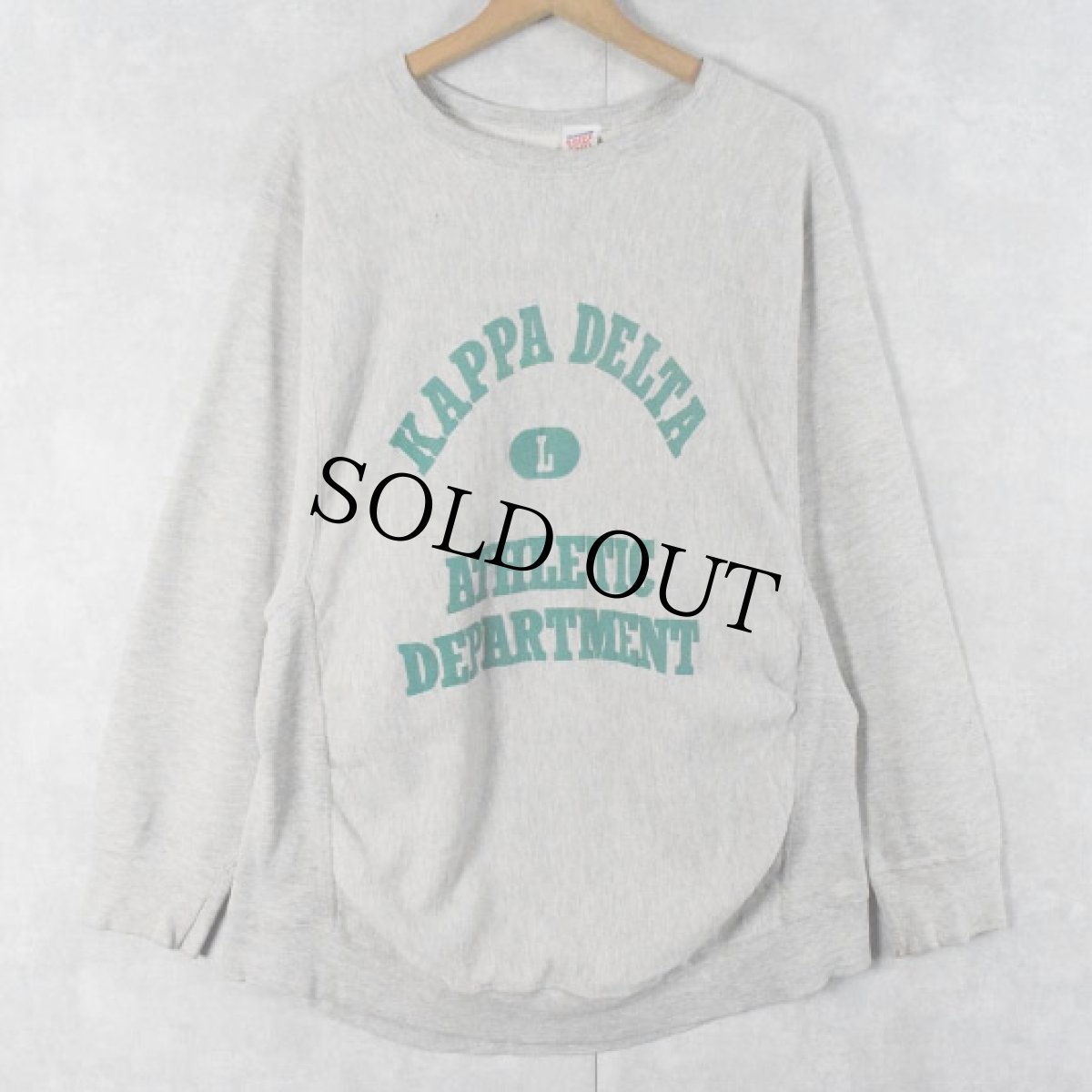 画像1: 【SALE】 90's USA製 REVERSE WEAVE TYPE "KAPPA DELTA..." プリントスウェット L (1)