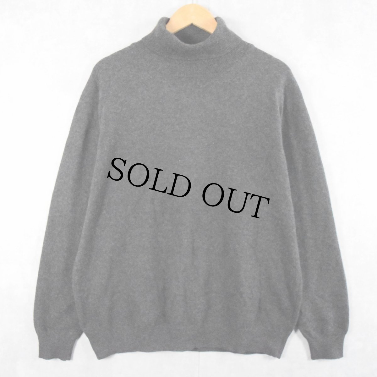 画像1: 【SALE】 COMMANDER タートルネック カシミアニットセーター (1)