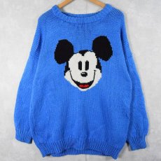 画像1: MICKEY MOUSE キャラクタージャガードニットセーター (1)