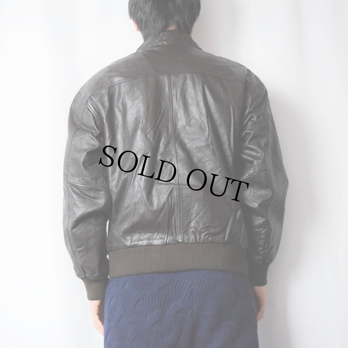 画像3: 90's AMERICAN BORN KOREA製 "A-2 TYPE" レザーフライトジャケット BROWN XL (3)