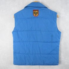 画像2: 【SALE】 70's パッチ付き 中綿入りベスト S (2)