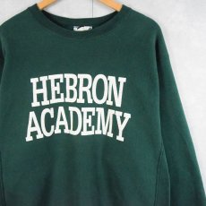 画像1: 90's Lee USA製 REVERSE WEAVE TYPE "HEBRON ACADEMY" プリントスウェット L (1)