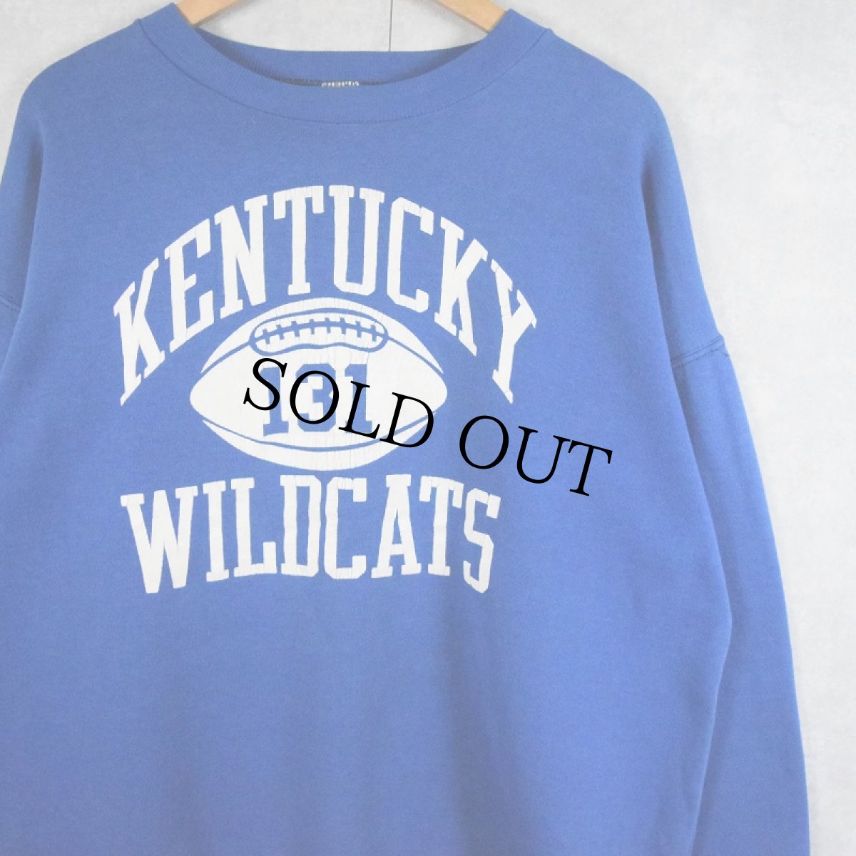 画像1: 70〜80's RUSSELL ATHLETIC 金タグ "KENTYCKY WILDCATS" プリントスウェット XXXL (1)