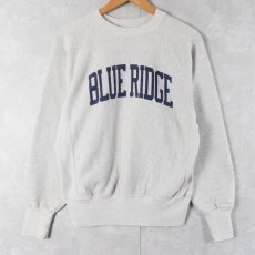 画像1: 90's USA製 REVERSE WEAVE TYPE "BLUE RIDGE" プリントスウェット M (1)