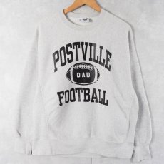 画像1: 90's Lee REVERSE WEAVE TYPE "POSTVILLE FOOTBALL" プリントスウェット XL (1)