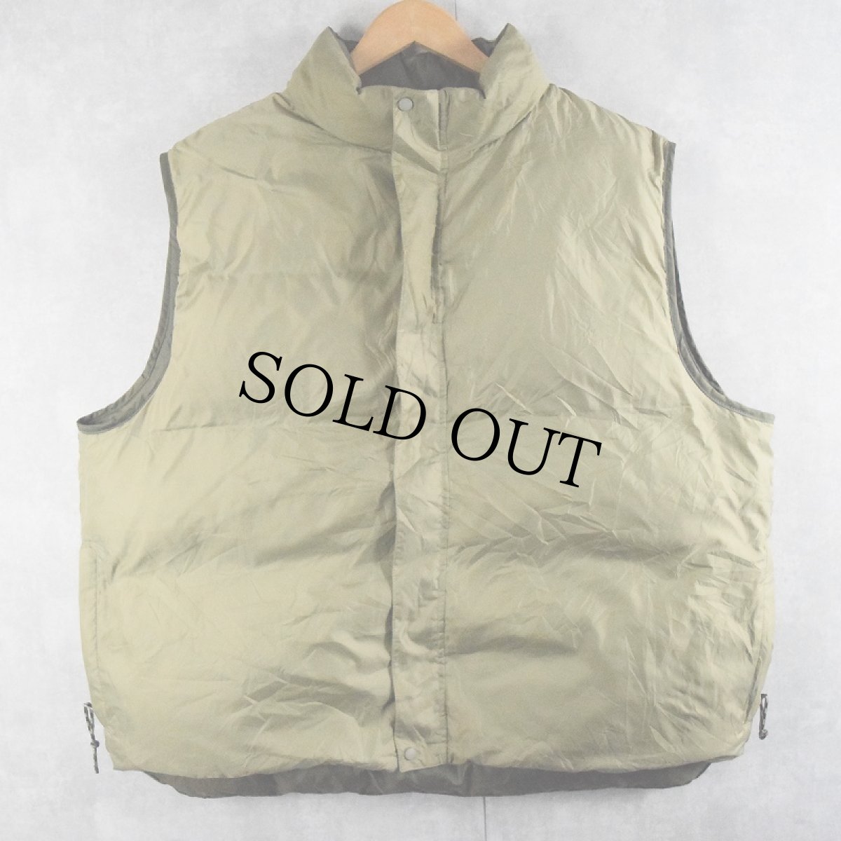 画像2: 90's L.L.Bean ロゴ刺繍 リバーシブルダウンベスト XXL (2)