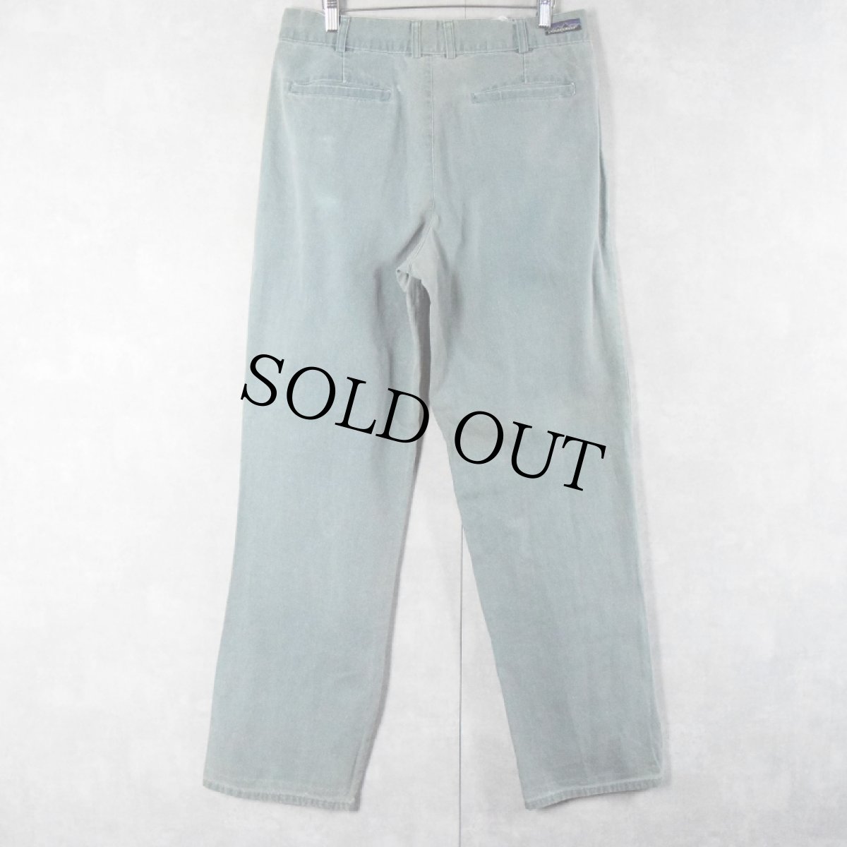 画像2: 90's Patagopnia ツータック コットンパンツ W33 (2)