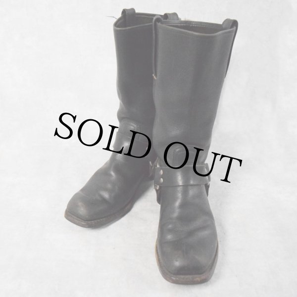 70年代 70s フライ 革靴 レザーブーツ 黒 ブラック｜ヴィテージ古着屋