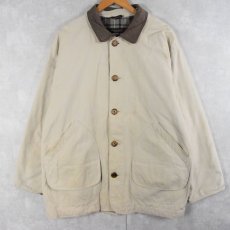 画像1: Brooks Brothers チェック柄ライナー コットンハンティングジャケット M (1)