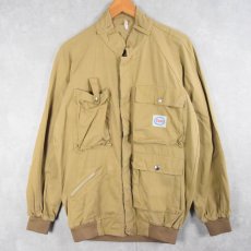 画像1: AFTI "ESSO" 石油会社プリント コットンワークジャケット SIZE50 (1)
