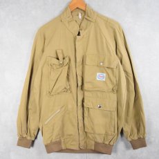 画像1: AFTI "ESSO" 石油会社プリント コットンワークジャケット SIZE50 (1)