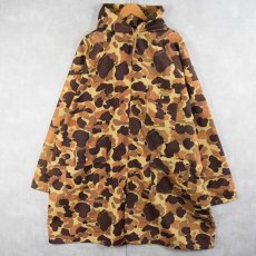 画像1: 【SALE】 80's Hodgman ダックハンターカモ柄 レインパーカー XXL (1)