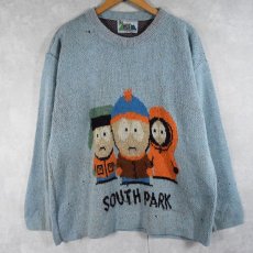 画像1: 2000's SOUTH PARK キャラクター ジャガード ユーロスキーニットセーター SIZE2 (1)