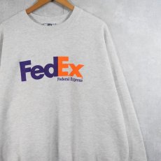 画像1: 90's Lee "FedEx" 企業ロゴプリントスウェット 2XL (1)