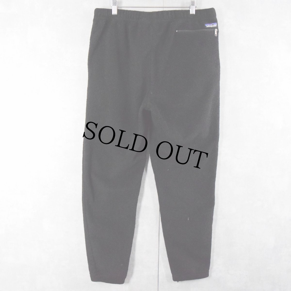 画像2: 90's Patagonia USA製 フリースイージーパンツ BLACK L (2)